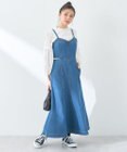 earth music&ecology サイドカットデニムキャミワンピース