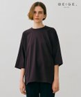 BEIGE， 【BEIGEecru/WEB限定・洗える】JERSEY STITCH / コットンオーバーサイズトップス