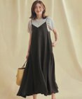 23区 【接触冷感性】フィブリルツイル キャミソールフレアワンピース