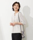 J.PRESS LADIES 【WEB限定カラーあり・接触冷感・UVケア】 スムースジャージー キーネック カットソー