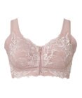 BRADELIS New York 【BRADELIS NewYork peace / ノンワイヤー・フロント留め・スッキリ着痩せ】細く見えるフロントファスナーブラ23 S～5L