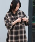 WEGO 【ユニセックス着用ITEM/SMLサイズ展開】オンブレチェックシャツ（SS）