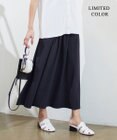 ICB 【接触冷感・UVカット・速乾・洗える】マットスキューバ フレアスカート