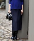 ICB 【洗える】 シンセティックダブルフェイス ニットタイトスカート