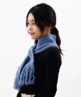 AURORA 【 LANVIN en Bleu （ランバン オン ブルー）】モコモコ差込みマフラー(WASH)