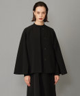 ICB 【洗える・ブラックフォーマル】 TaPeダブルクロス ケープコート