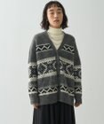 AMERICAN HOLIC ノルディック柄Ｖネックニットカーディガン
