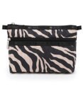 LeSportsac COSMETIC CLUTCH/ラフィアゼブラ
