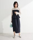 Green Parks ペプラムドッキングワンピース
