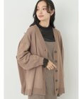 earth music&ecology サイドスリットルーズＶネックカーディガン