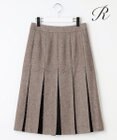 23区 【R(アール)】マットツイード プリーツスカート