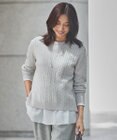 J.PRESS LADIES 【洗える】WOOL BLEND AIR クルーネック ニット