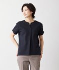J.PRESS LADIES L 【WEB限定カラーあり・抗菌消臭・吸水速乾】サッカージャージー キーネック カットソー