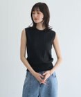 YECCA VECCA 【マシンウォッシャブル】ノースリーブリブニット