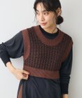 CRAFT STANDARD BOUTIQUE ジャガードショートニットベスト