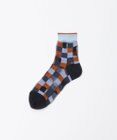 TRICOTE モザイクタイル柄 シアーソックス