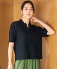 自由区 L 【カタログ掲載・色違いで揃える方多数・大人カジュアル】ラッセルレースジャージー トップス