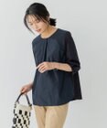 23区 【洗える】ブラウスライクジャージー プレーン カットソー