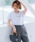 23区 【UVカット/洗える】CA ME PLAIT ロゴTシャツ