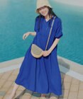 Tiaclasse 【新色追加】ワッフルVネックワンピース
