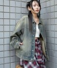 WEGO 【ユニセックス着用ITEM/MLサイズ展開】ヴィンテージライクBIGデニムジャケット