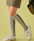 23区GOLF 【WOMEN】アーガイルライン ハイソックス