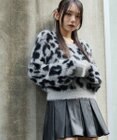 WEGO レオパードシャギーショートニット