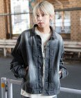 WEGO 【ユニセックス着用ITEM/MLサイズ展開】ヴィンテージライクBIGデニムジャケット