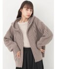 earth music&ecology ケーブルニットパーカー
