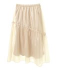 Green Parks シアーシャイニードロストティアードスカート