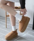 WEGO 【25年秋冬新作/あったかブーツ】厚底ムートンタッチブーツ