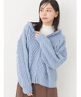 earth music&ecology ケーブルニットパーカー