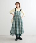 Green Parks ・ＳＵＧＡＲ　ＳＰＯＯＮ　チェックギャザーワンピース