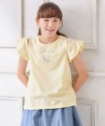 ANY KIDS 刺繍 オン・オフショルダー Tシャツ
