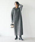 CRAFT STANDARD BOUTIQUE 洗える/ハイネックネップニットワンピース