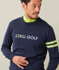 23区GOLF 【MEN】【ウォッシャブル】ウールブレンド ロゴニット