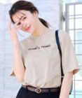 Tiaclasse 【洗える】刺繍ロゴシンプルTシャツ
