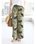 CRAFT STANDARD BOUTIQUE レーヨン柄プリントワイドパンツ