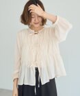 YECCA VECCA リボンデザインシアーブラウス
