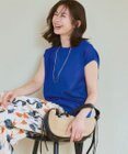 23区 L シャイニーシアー ノースリーブ ニット