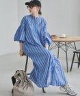WEGO 【ANGIE VINTAGE】ボリュームスリーブ バンドカラー シャツワンピース