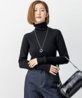 【滝沢眞規子さん着用/WEB限定カラーあり】ウーステッドウール リブタートル ニット