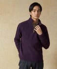 J.PRESS MEN 【Cash Lamb's Wool】ケーブルハーフジップ ニット