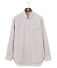 J.PRESS MEN ポプリンマルチストライプ ボタンダウンシャツ