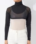 FILA GOLF／marie claire 【marie claire SPORT】メッシュ切替ハイネックボレロ丈アンダーシャツ