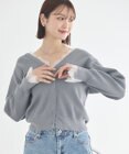 earth music&ecology レーストリムカーディガン