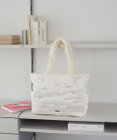 Maison de FLEUR ローズリボン刺繍パファートートバッグ