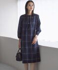 J.PRESS LADIES 【洗える】2/2綾 メモリーチェック ワンピース