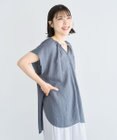 Green Parks ドロストネックフレンチスリーブブラウス