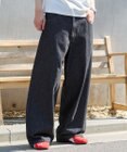 WEGO 【ユニセックス着用ITEM/SMLサイズ展開】エクストラバギーデニムパンツ